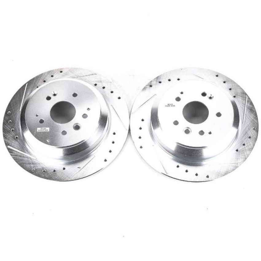 PowerStop JBR1587XPR PowerStop Evolution Performance Drilled, Slotted & Plated Brake Rotor Pair