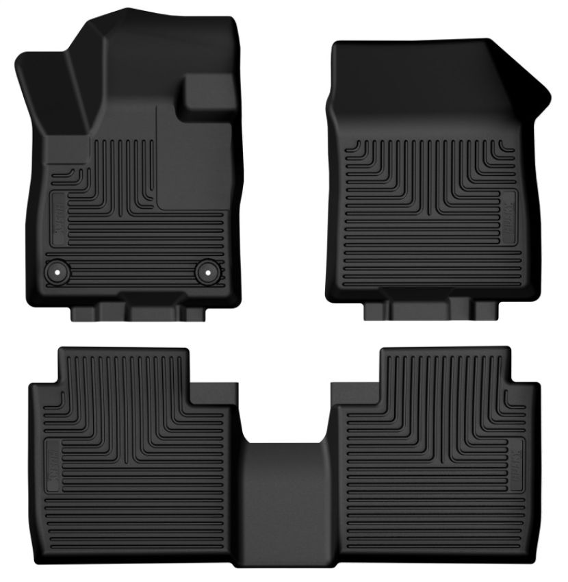 Husky Liners 95571 2024 Lincoln Nautilus Weatherbeater Front & 2nd Seat Floor Liner - Blk