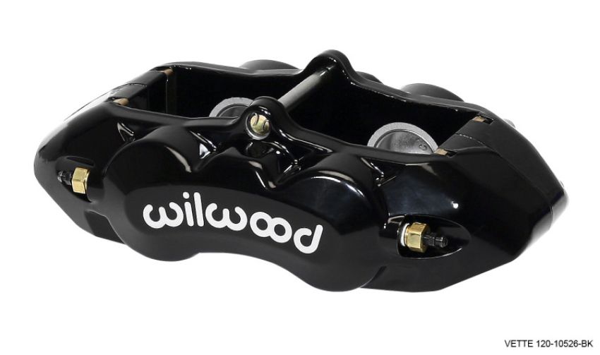 Wilwood 120-10526-BK Caliper-D8-4 Rear Black 1.38in Pistons 1.25in Disc