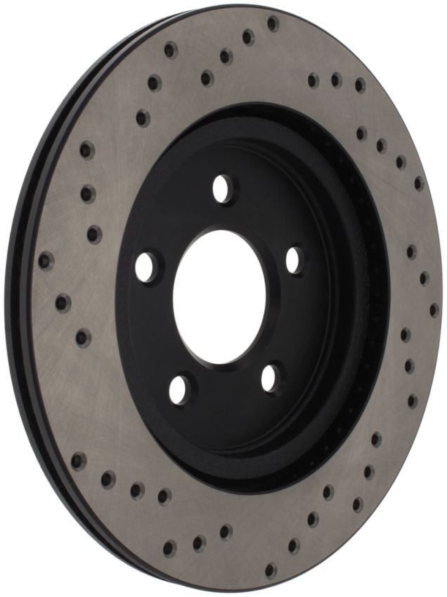 Stoptech 128.61087R 05-10 Ford Mustang V6/4.0L / GT V8/4.6L Cross Drilled Right Rear Rotor