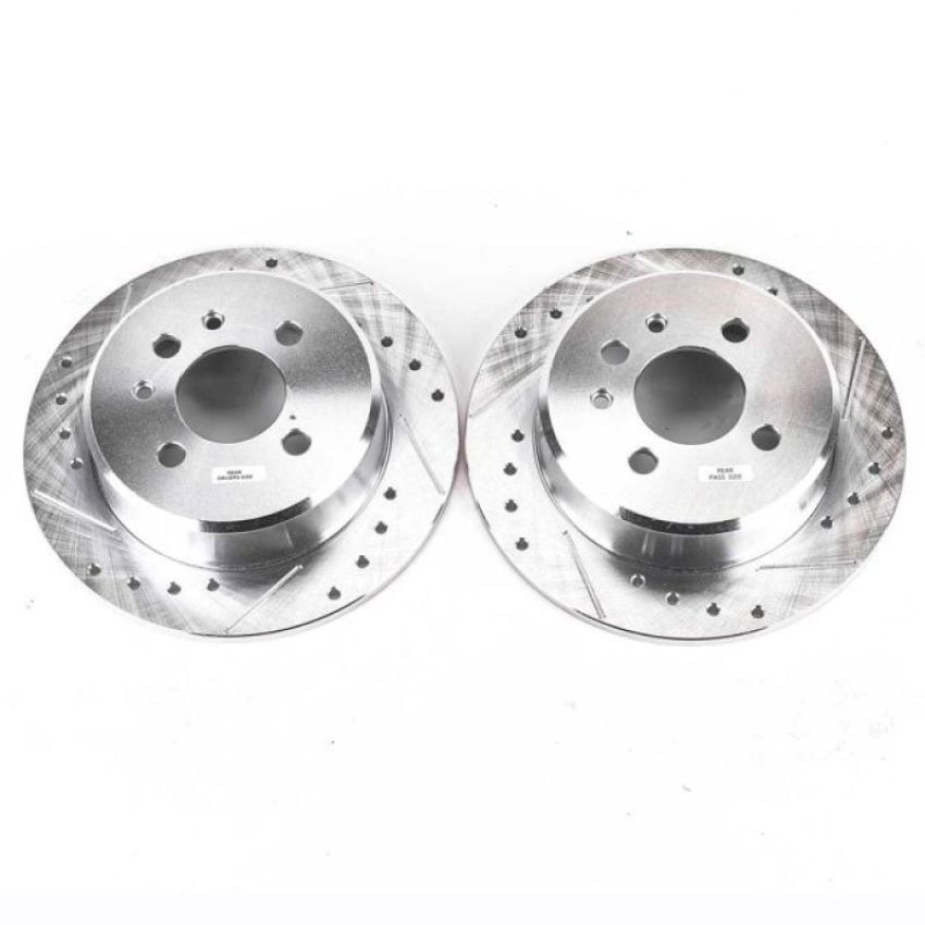 PowerStop EBR220XPR PowerStop Evolution Performance Drilled, Slotted & Plated Brake Rotor Pair
