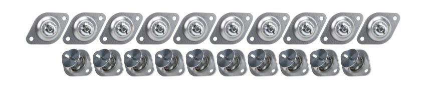 ALLSTAR PERFORMANCE ALL19113 Flush Hd S/E Fasteners 7/16 .500in 10pk Alum
