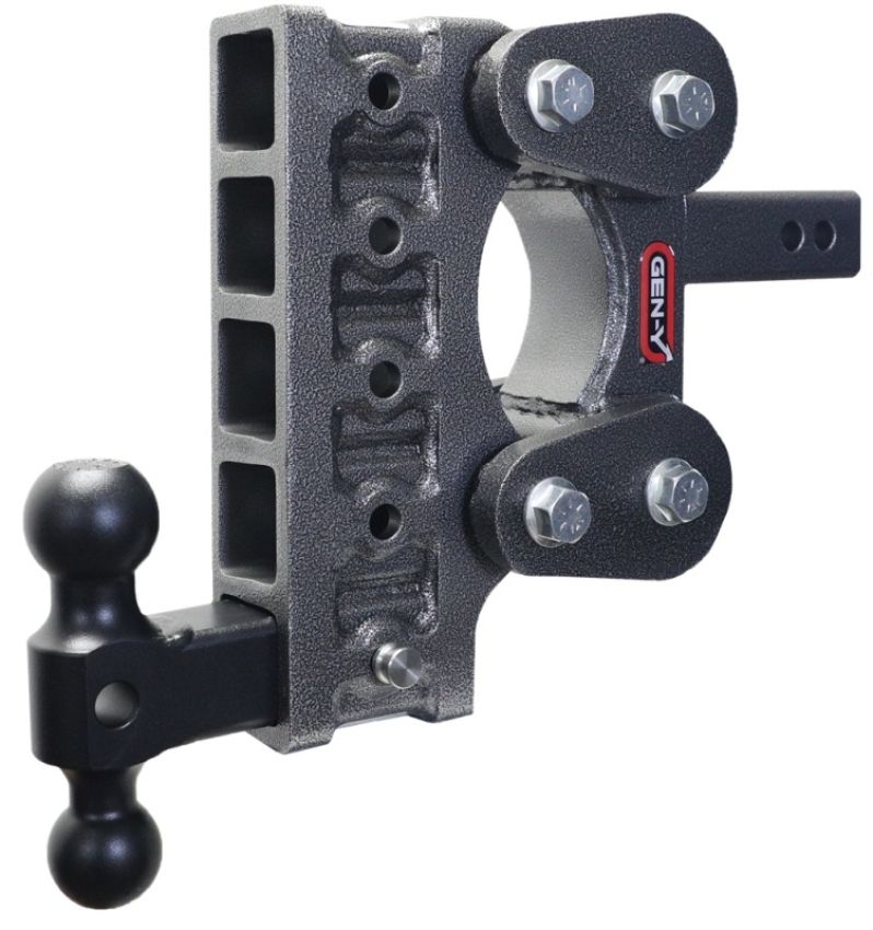 GEN-Y Hitch GH-1015 Gen-Y The Boss Torsion-Flex 2in Shank 7.5in Drop 1.1K TW 10K Hitch w/GH-031 Dual-Ball