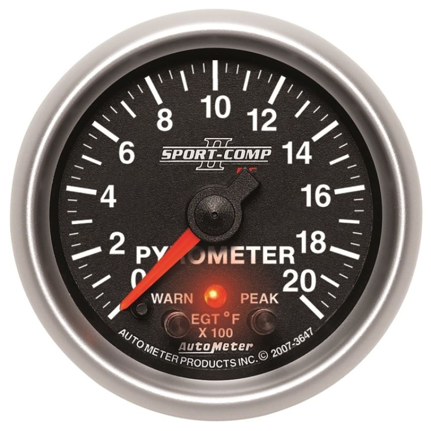 AutoMeter 3647 GAUGE, PYROMETER (EGT), 2 1/16