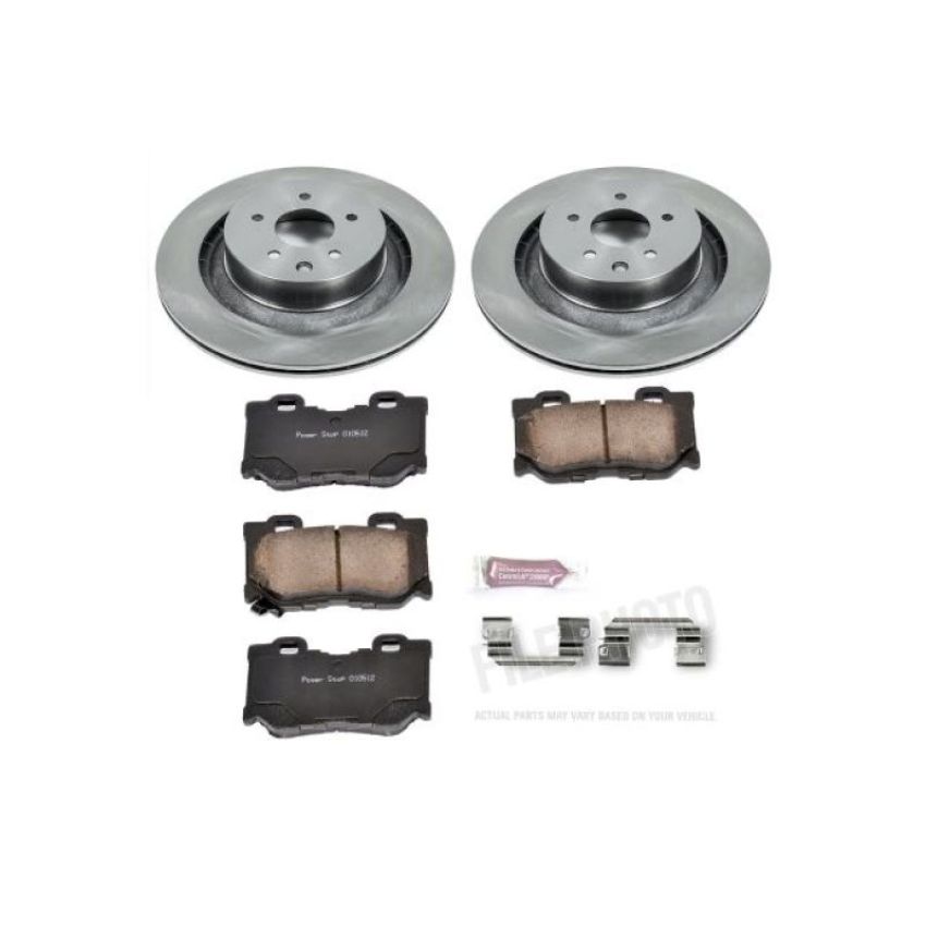 PowerStop KOE4732 OE Stock Replacement Low-Dust Ceramic Brake Pad and Rotor Kit