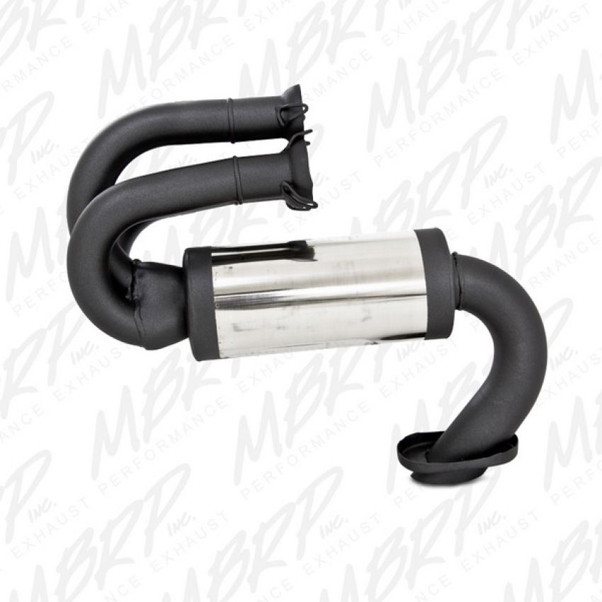 MBRP Exhaust 4080309 Race Muffler; Bolt-on Design; Packed Muffler.