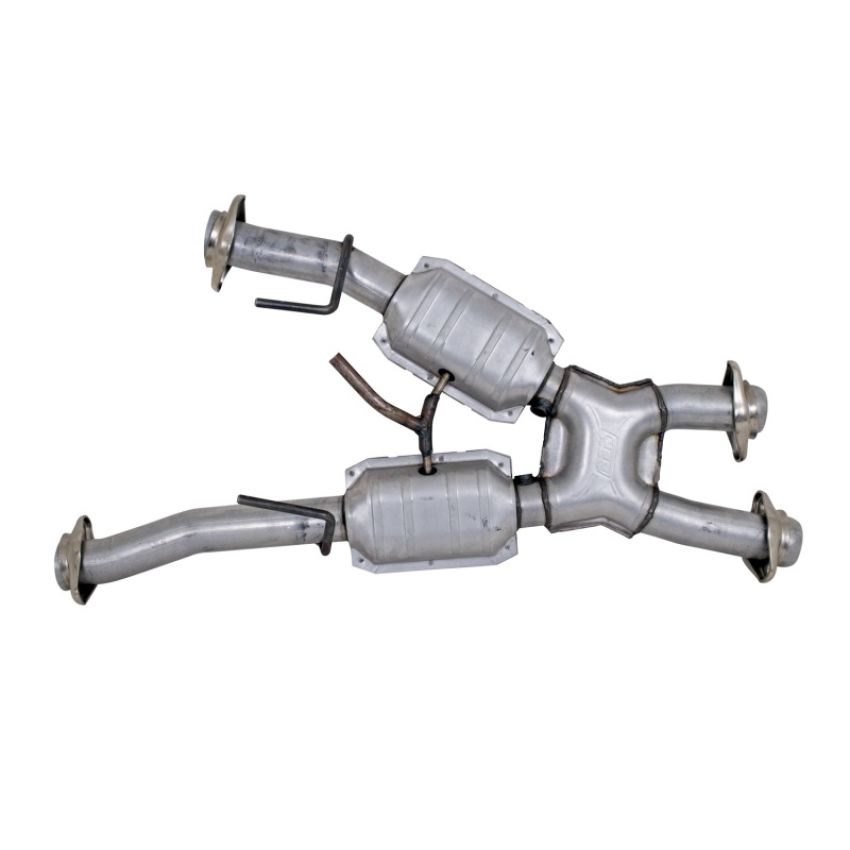 BBK Performance Parts 1810 1979-1993 MUSTANG 5.0 SHORT MID X PIPE W/ CATS FOR BBK 1531/0 HEADERS