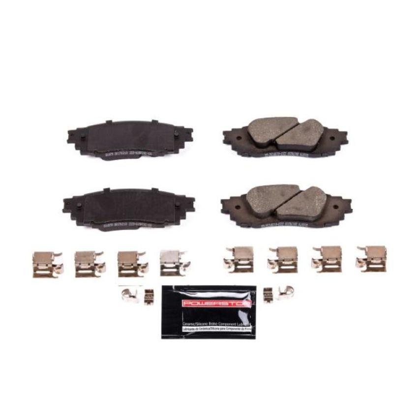 PowerStop Z23-1879 PowerStop - Z23 Daily Driver Carbon-Fiber Ceramic Brake Pads with Hardware Kit