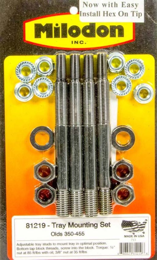 MILODON MIL81219 Olds V8 Windage Tray Stud Kit