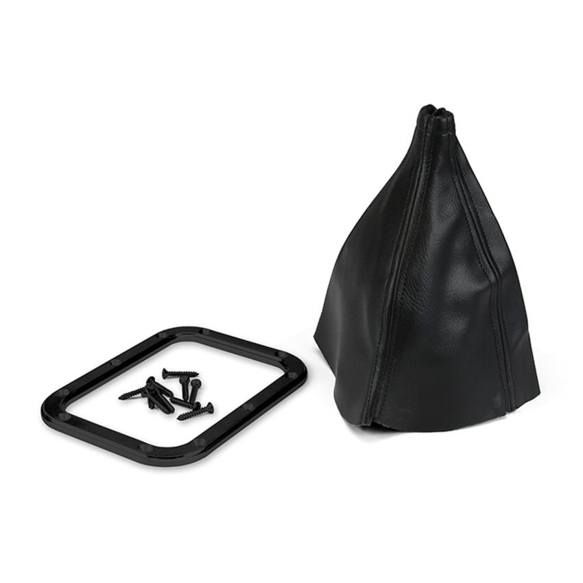 LOKAR LOKX70-BFMB Blk Billet Rectangular Floor Mount Shifter Boot