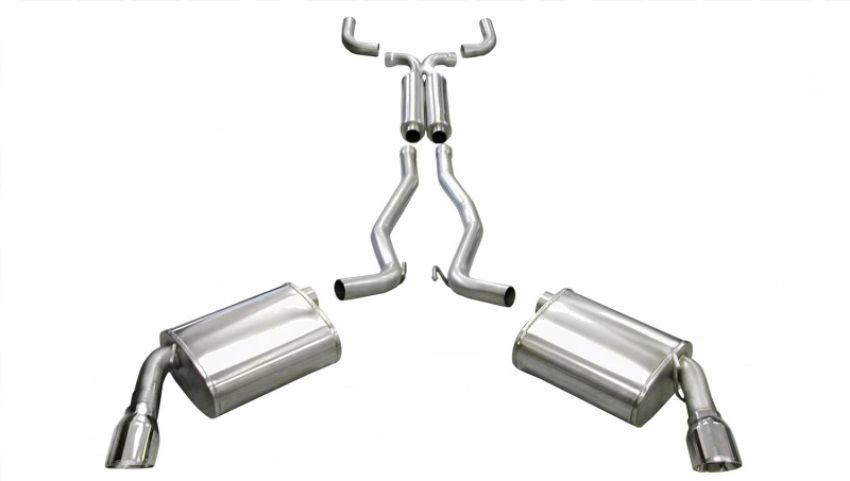CORSA Performance 14953 Corsa 2010-2015 Chevrolet Camaro Convertible RS 3.6L V6 Polished Sport Cat-Back + XO Exhaust