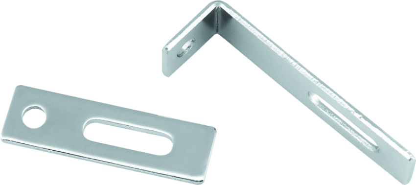 Bikers Choice 492825 Flat Chrome Exhaust Support Bracket 7/8 X 3 Inch Universal Custom