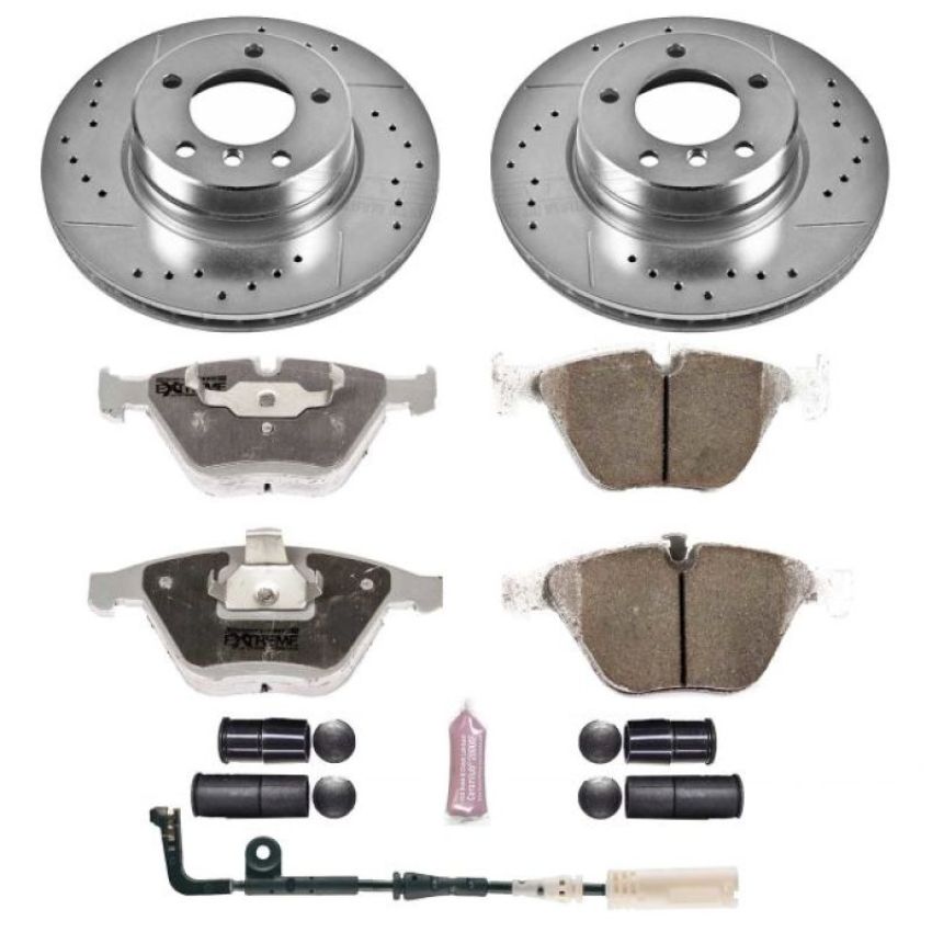 PowerStop K5280-26 Z26 Street Performance Ceramic Brake Pad and Drilled & Slotted Rotor Kit