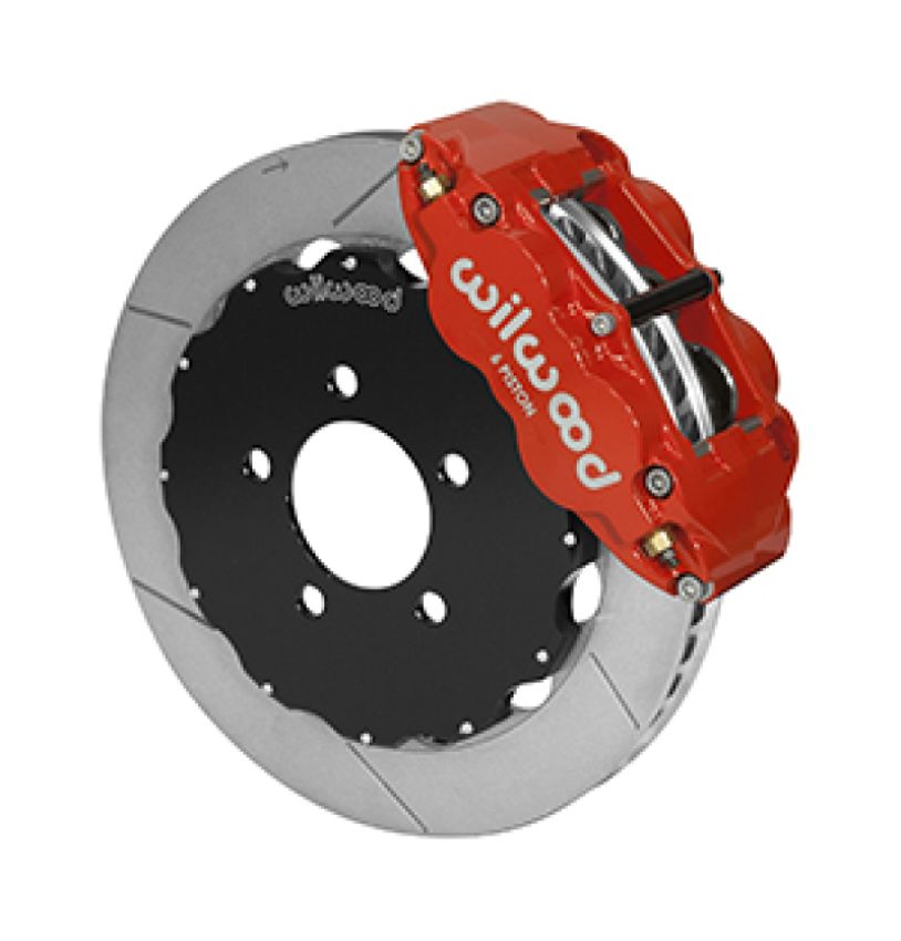 Wilwood 140-14680-R 03-11 Ford Crown Victoria Narrow Superlite 6R Big Brake Front Brake Kit 12.88in Slotted Red