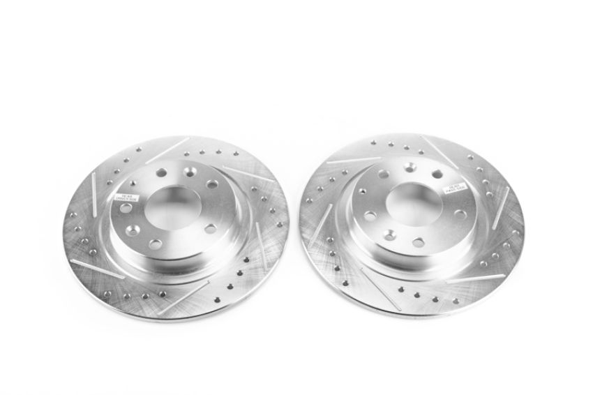 PowerStop JBR1740XPR PowerStop Evolution Performance Drilled, Slotted & Plated Brake Rotor Pair