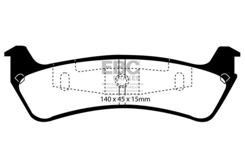 EBC Brakes DP61201 6000 Series Greenstuff Truck/SUV Brakes Disc Pads