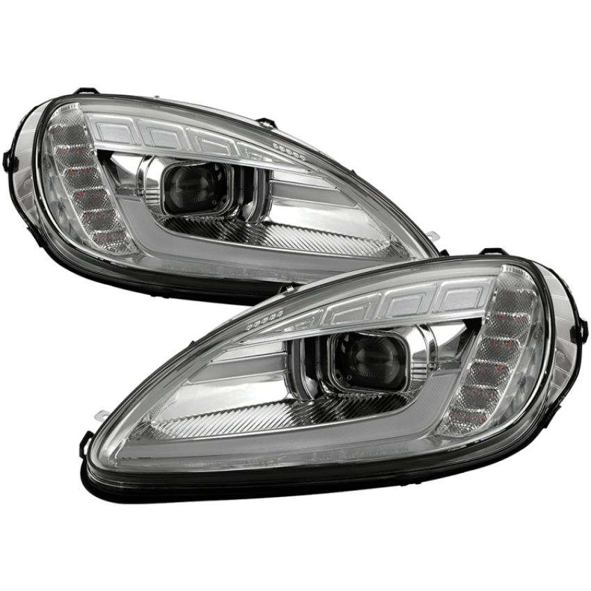 SPYDER 5087928 Projector Headlights - Sequential LED Turn Signal - Chrome
