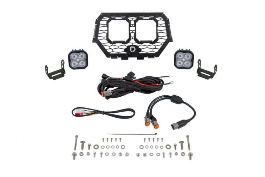 Diode Dynamics DD7861 2014-2018 Polaris RZR XP Stage Series LED Grille Kit - Pro White Fog