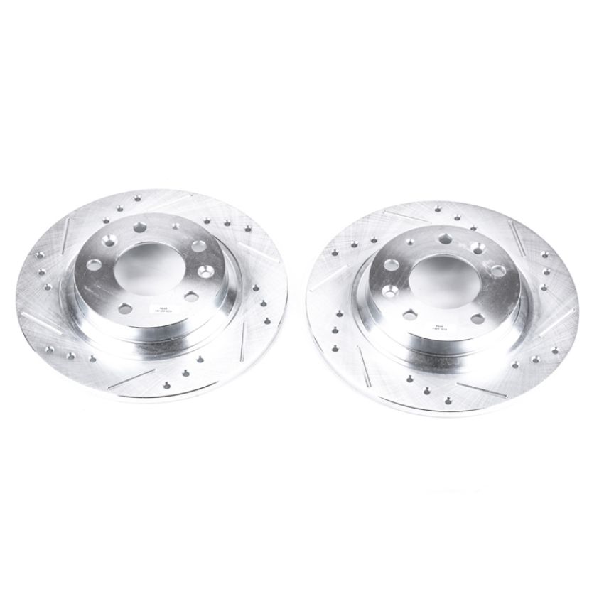 PowerStop JBR999XPR PowerStop Evolution Performance Drilled, Slotted & Plated Brake Rotor Pair