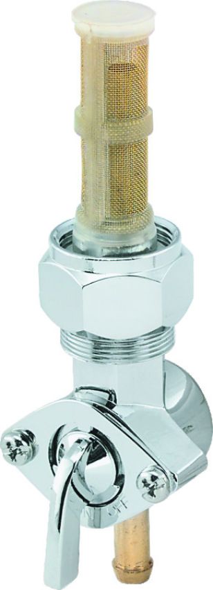 Bikers Choice 492599 75-Up XL Big Twin Custom Chrome 22MM Straight Petcock Replaces H-D 62163-75