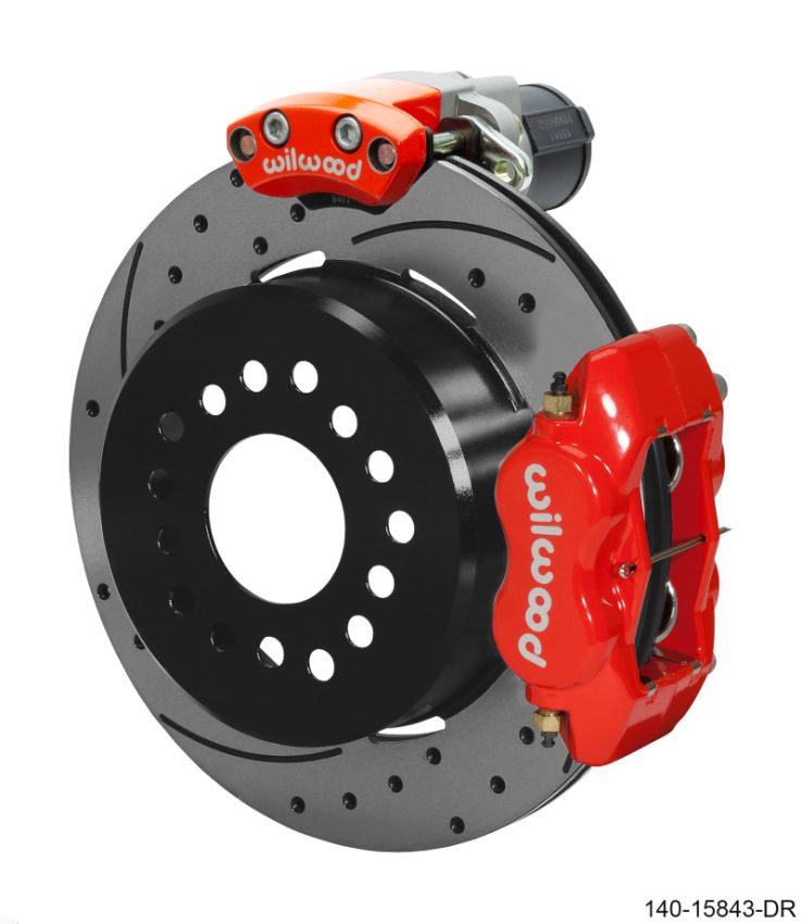 Wilwood 140-15843-DR EPB/FDLI Rear Kit 12.19in. Big Ford - SRP, Red