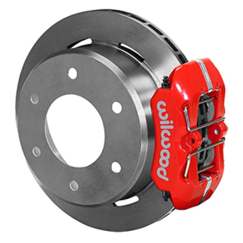 Wilwood 140-16711-R 63-87 C10/C15 DynaPro FDPLP Red Calipers 11in x .81in Rotors 6-Lug Rear Disc Brake Kit