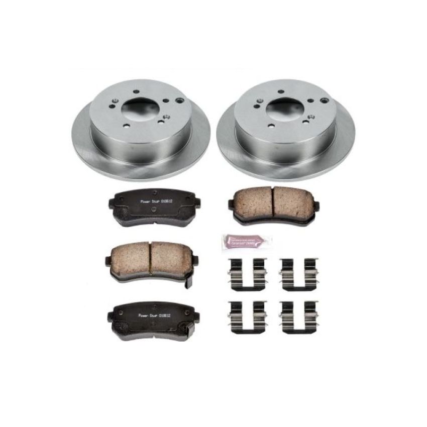 PowerStop KOE5394 OE Stock Replacement Low-Dust Ceramic Brake Pad and Rotor Kit
