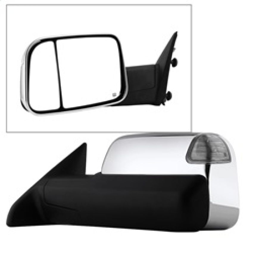 SPYDER 9933165 Xtune Dodge Ram 1500 09-12 Extendable Power Heated Adjust Mirror Chrome HoUSing Left MIR-DRAM10-PW-L
