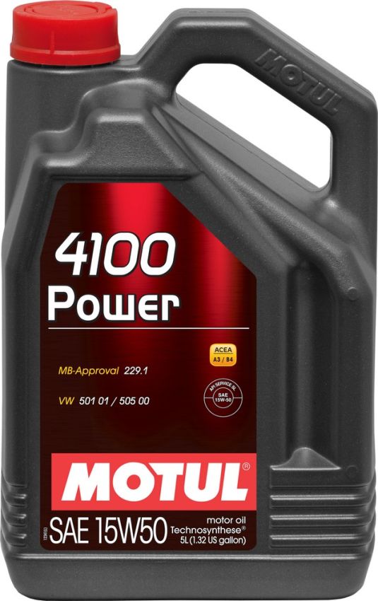 Motul 100273 4100 POWER 15W50 - 5L - Technosynthese Oil