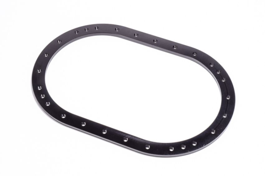 Radium Engineering 14-0584 FUEL CELL NUT RING, BLACK ANODIZED