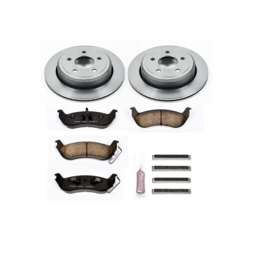 PowerStop KOE1368 OE Stock Replacement Low-Dust Ceramic Brake Pad and Rotor Kit