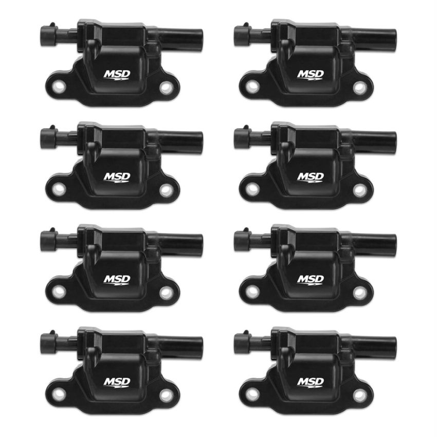MSD IGNITION MSD826583 GM LS Coils 8-pk 99-08 Trucks - Black