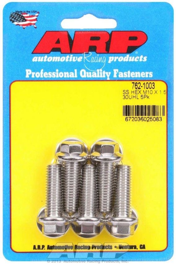 ARP ARP762-1003 S/S Bolt Kit - 6pt. (5) 10mm x 1.5 x 30mm