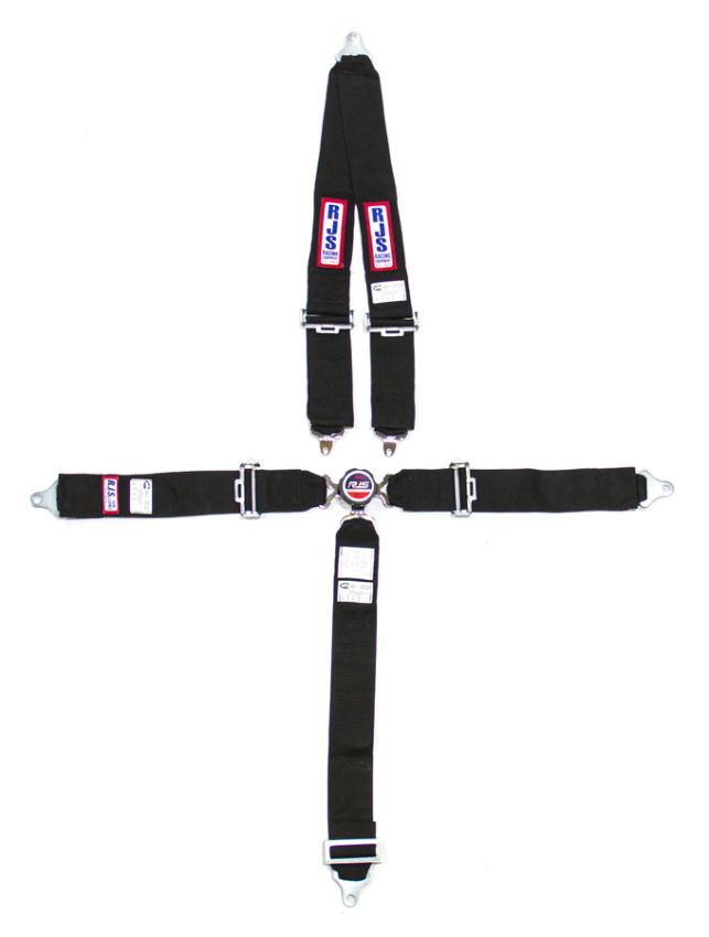 RJS SAFETY RJS1030101 5 PT Harness System Q/R BK Roll Bar 3inSub