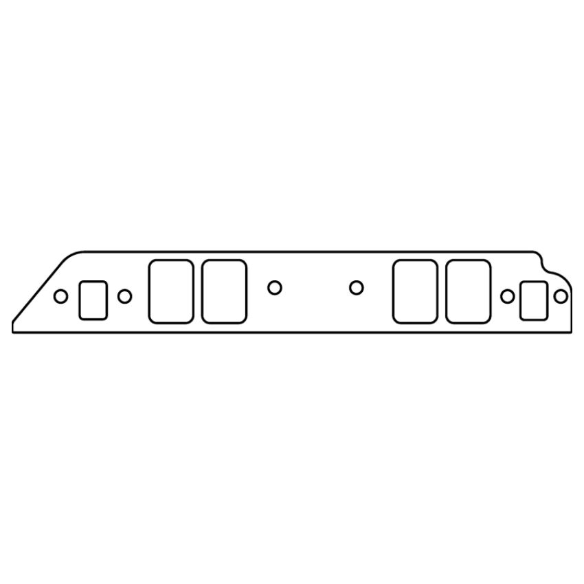 Cometic Gasket CP5649 Cometic Chevy Gen-4 BB V8 Intake Mani Gskt .060in Fiber-1.750in X 2.500in Rectangular Port-20 Pack