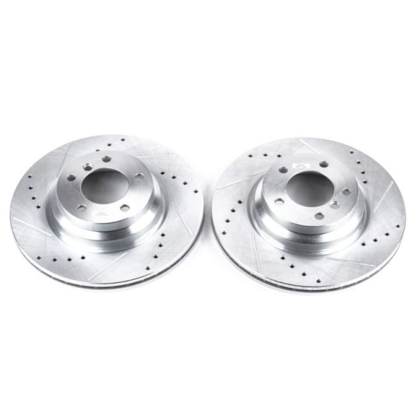 PowerStop EBR843XPR PowerStop Evolution Performance Drilled, Slotted & Plated Brake Rotor Pair