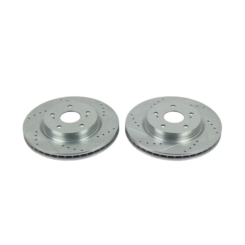 PowerStop JBR1503XPR PowerStop Evolution Performance Drilled, Slotted & Plated Brake Rotor Pair