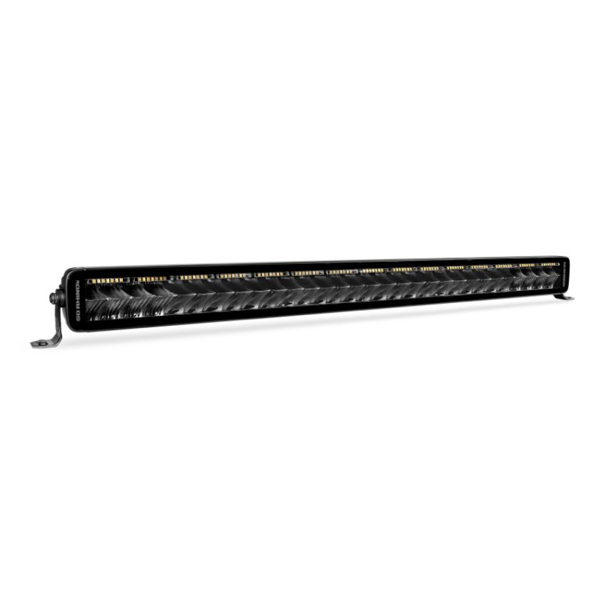 Go Rhino 753003012CDS Xplor Blackout Combo Series Dbl Row LED Light Bar w/Amber (Side/Track Mount) 32in. - Blk