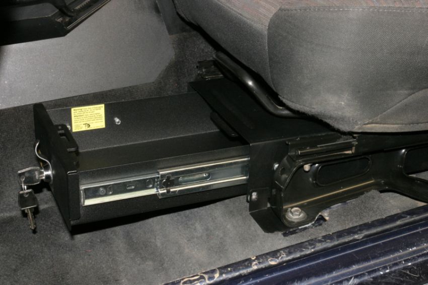 Tuffy Products 248-01 Tuffy Jeep Wrangler Underseat Drawer Nonflip Seat W/ Keyed Lock