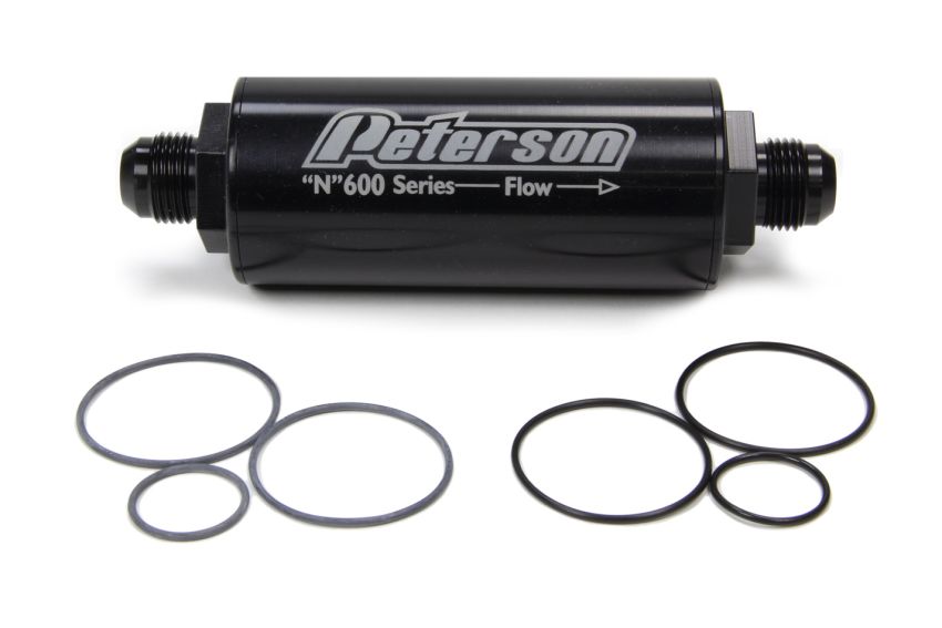 PETERSON FLUID PTR09-0612 Fuel Filter -10AN 45 Mic