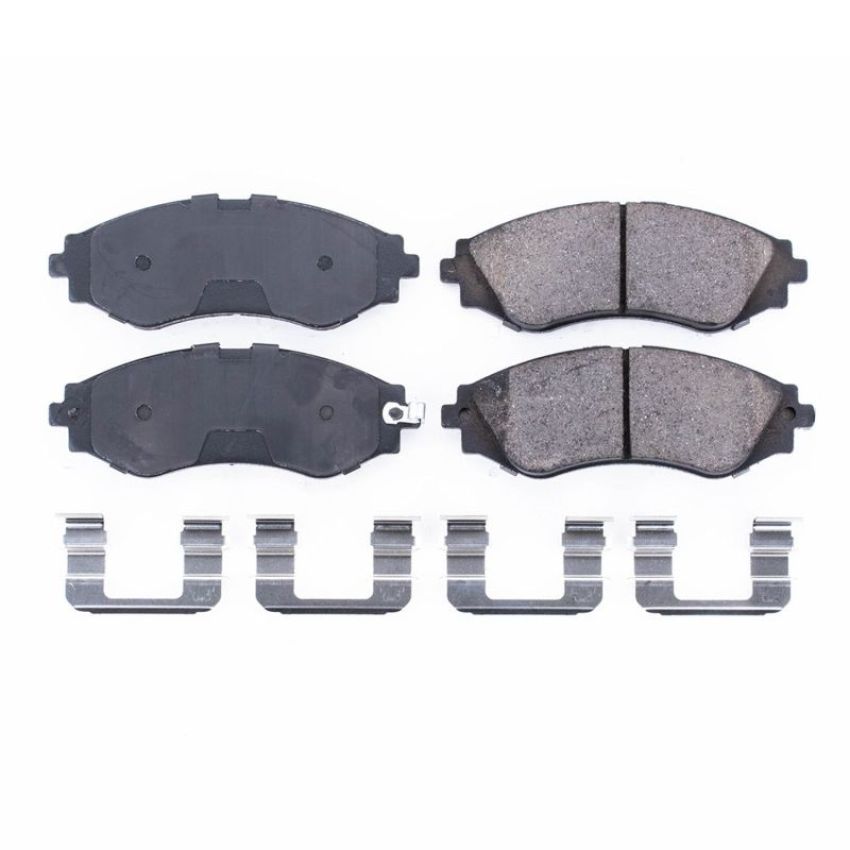 PowerStop 17-797 PowerStop - Z17 Low-Dust Ceramic Brake Pads with Hardware