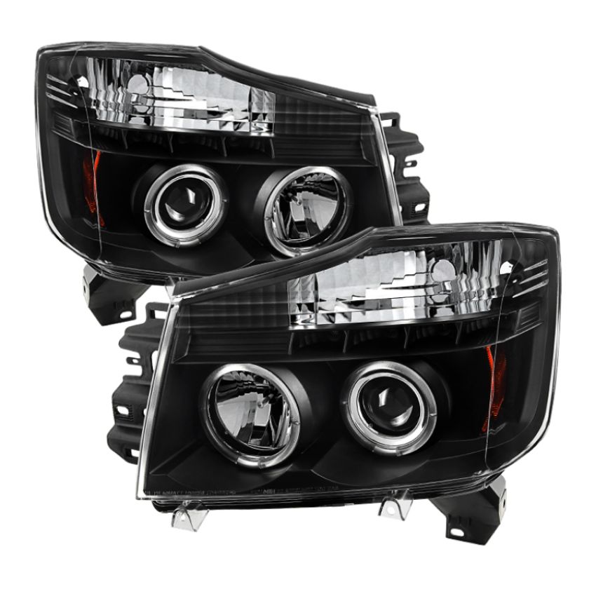 SPYDER 5011572 Projector Headlights - LED Halo - Black