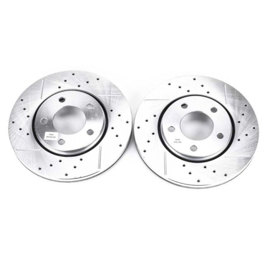 PowerStop AR8751XPR PowerStop Evolution Performance Drilled, Slotted & Plated Brake Rotor Pair