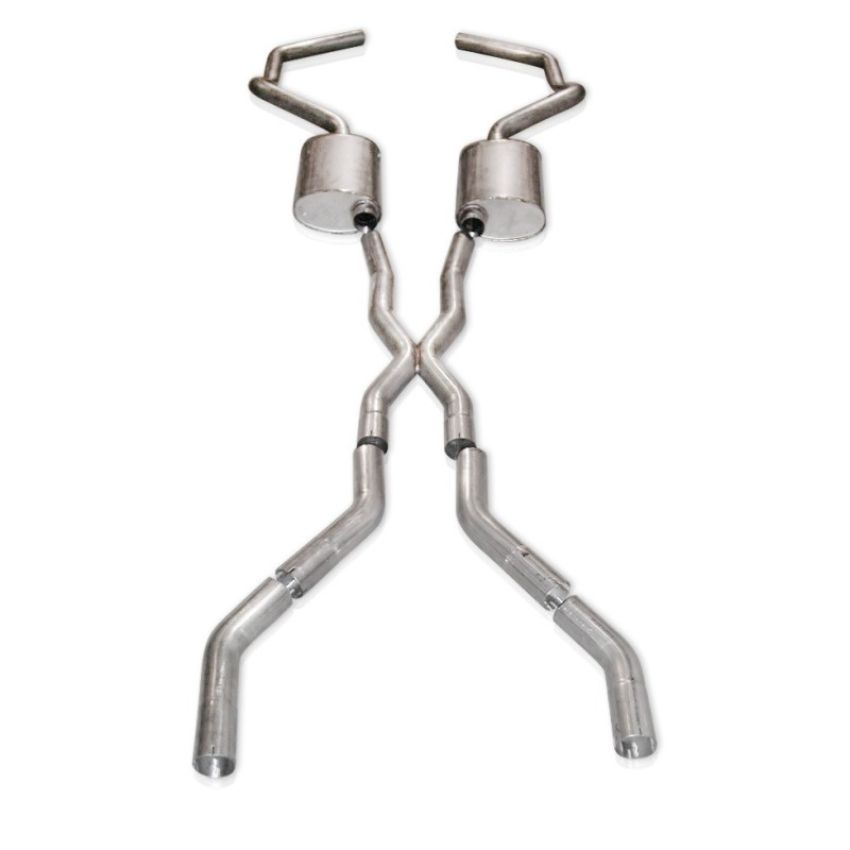 Stainless Works CA676925CS Chevy Camaro 1967-69 Exhaust 2.5in Stainless with X-Pipe