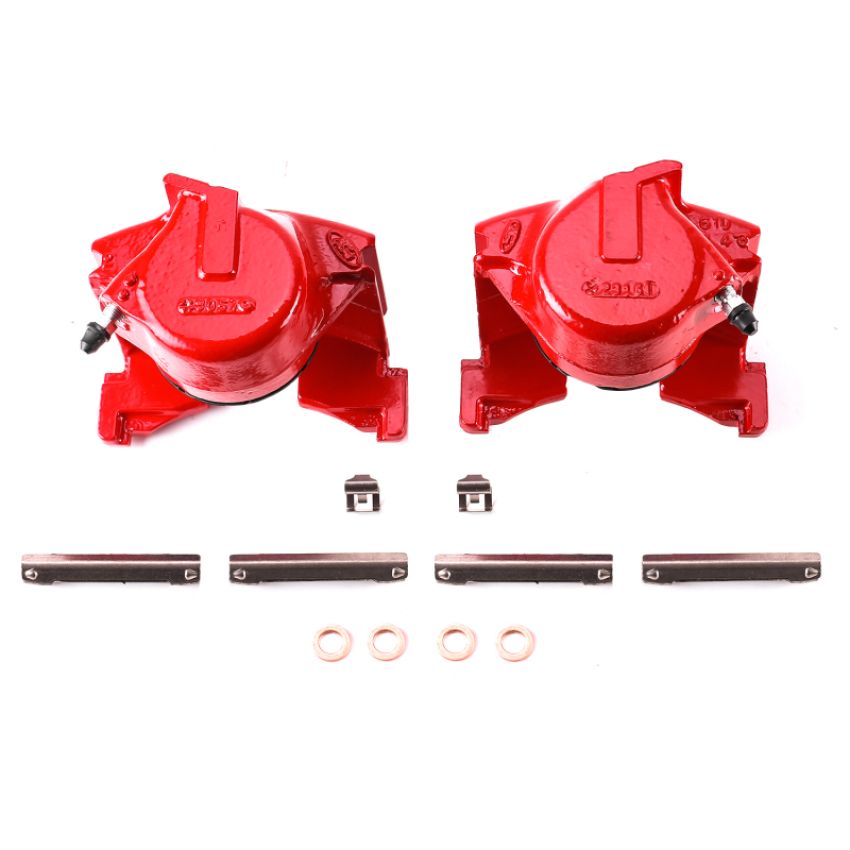 PowerStop S4255 Red Powder Coated Calipers