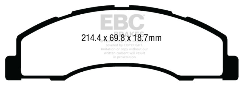 EBC Brakes DP63004 6000 Series Greenstuff Truck/SUV Brakes Disc Pads