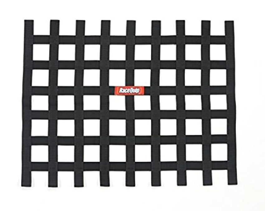 RACEQUIP RQP721005 Ribbon Window Net Black Non-SFI
