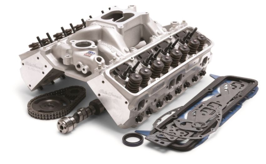 Edelbrock 2097 435Hp Total Power Package Top-End Kit for Use On 1987 And Later SB-Chevy w/ Oe Lifters