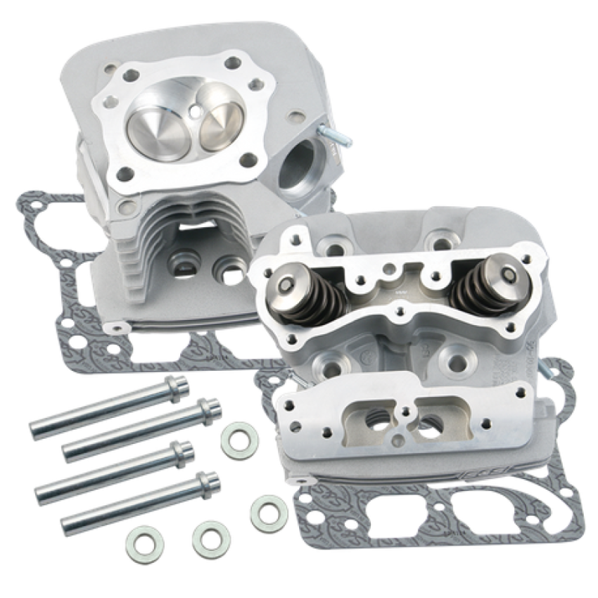 S&S Cycle 900-0344 2006 Dyna Super Stock 91cc Cylinder Heads - Silver