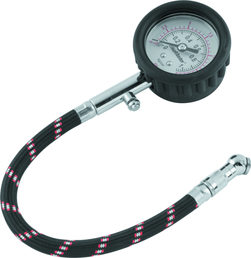 BikeMaster 151503 Tire Pressure Gauge/Hose 15 PSI